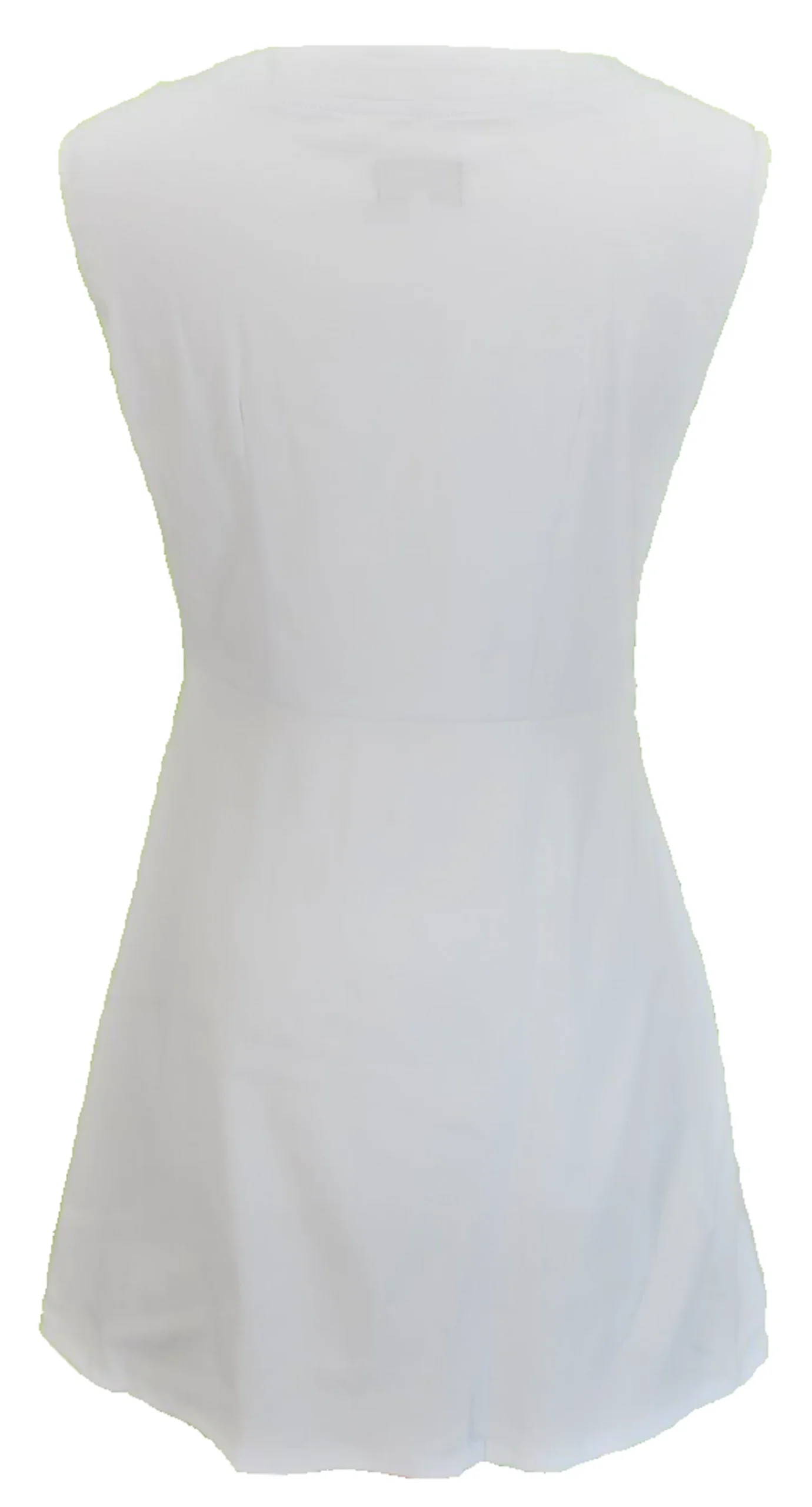 Ladies Retro 60's Modette Half Target White Mod Mini Dress - Imagen 3