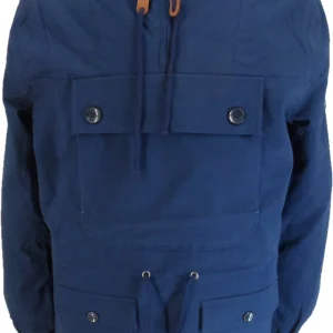 Trojan Mens Navy Blue Overhead Scooter Jacket