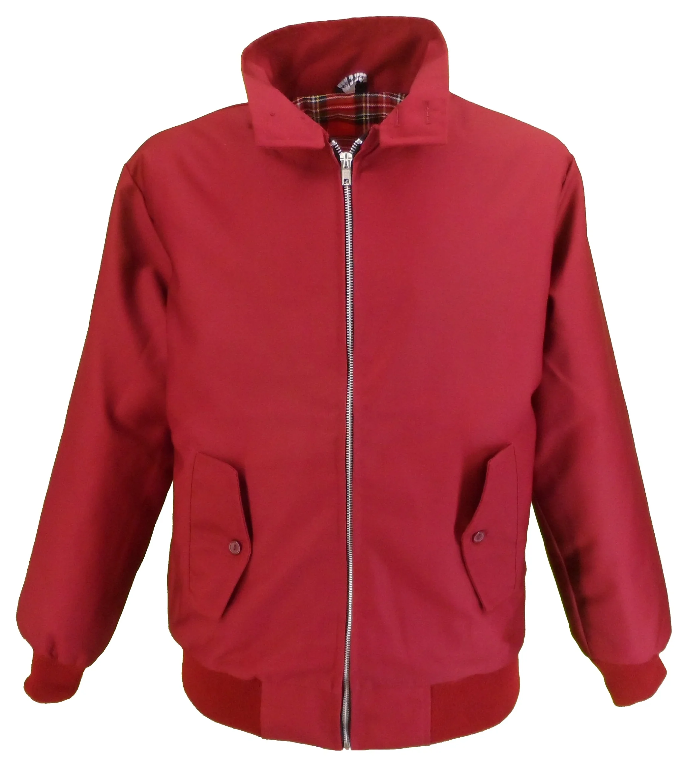 Mazeys Ladies Classic Burgundy Harrington Jackets