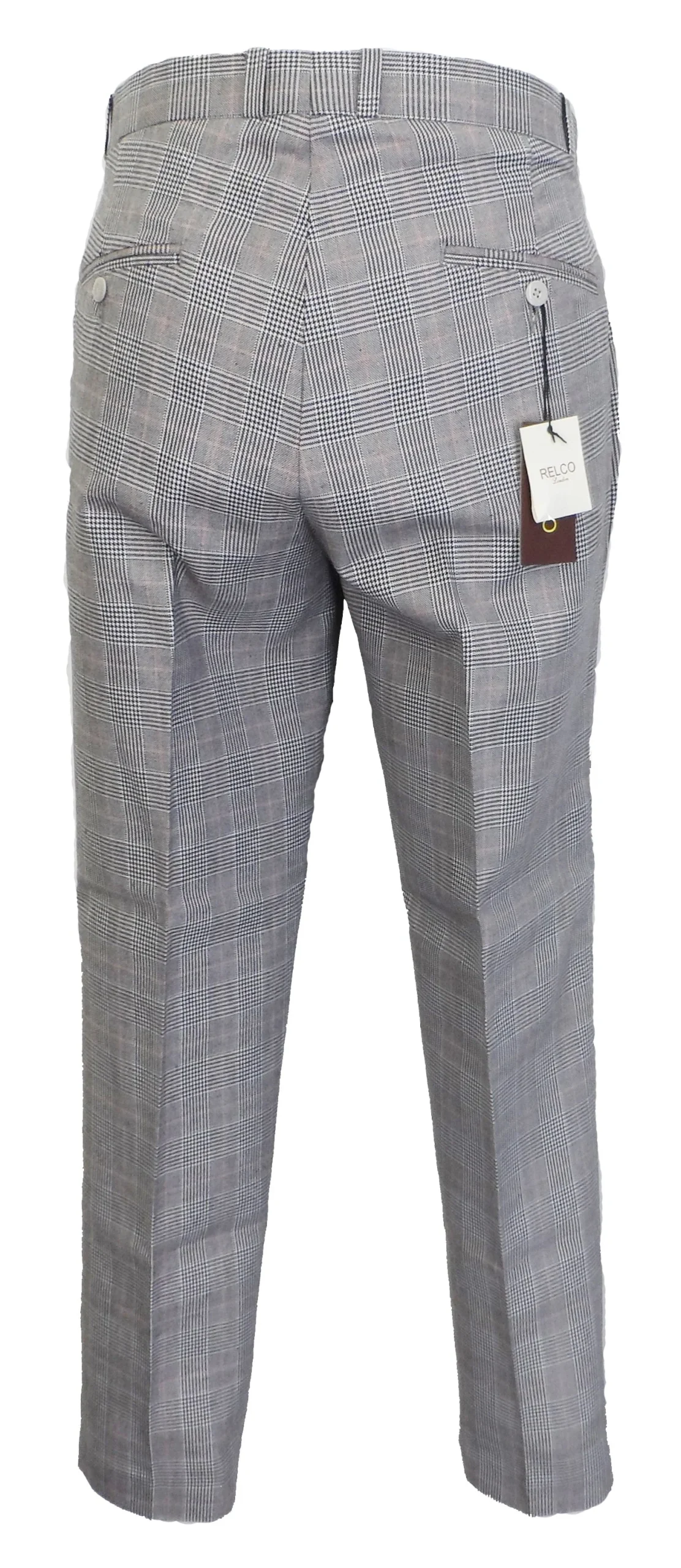 Relco Mens Prince of Wales Trousers - Imagen 4