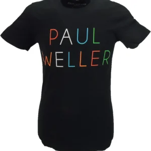 Mens Black Official Paul Weller Logo T Shirt