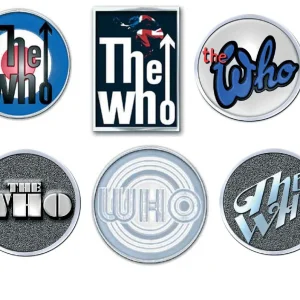The Who Metal with Enamel Infill Badges